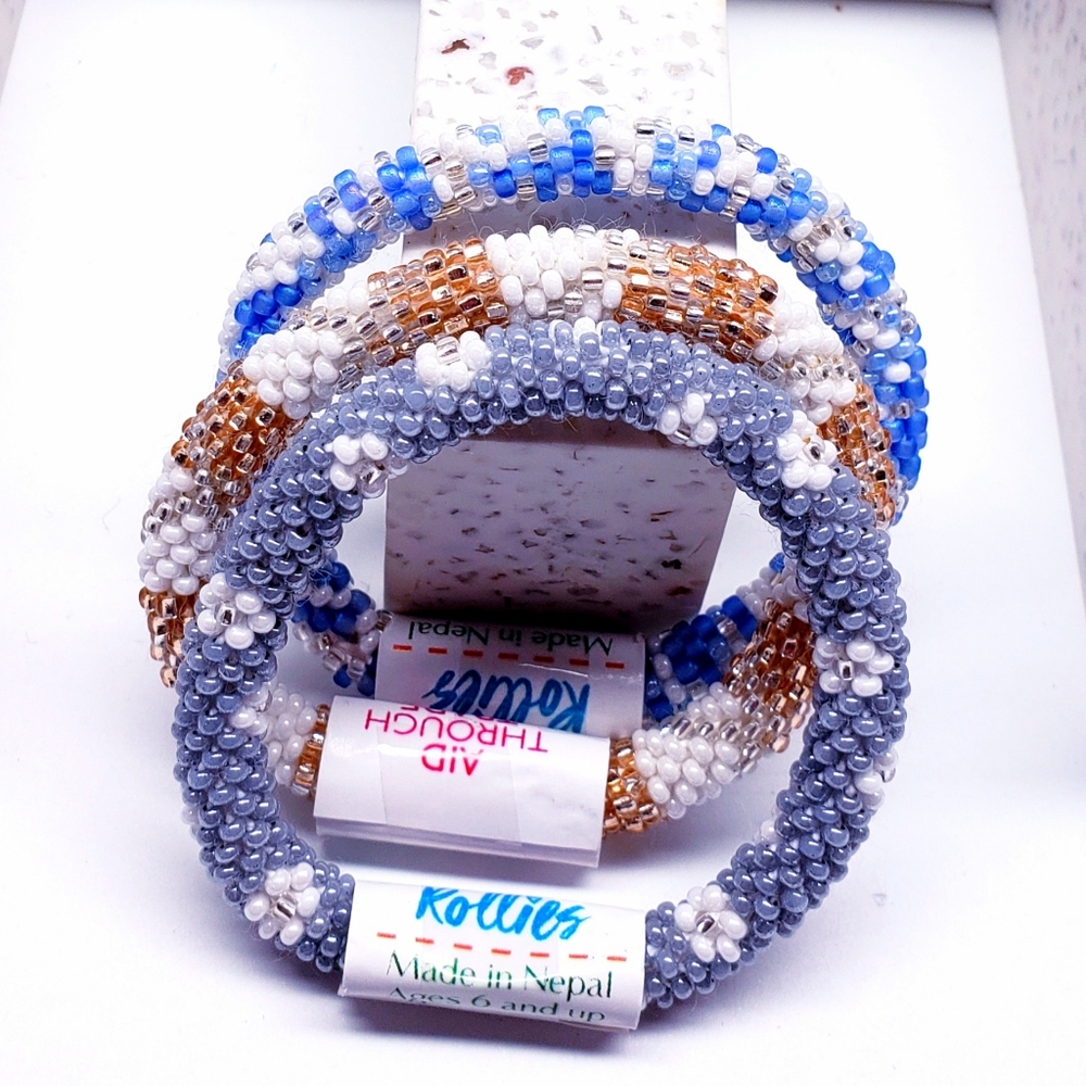 HOP SCOTCH -The Original Rollies® Bracelet for Kids, 6" round, #5 (3 pieces)